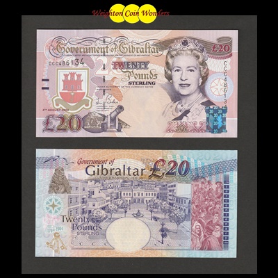 2004 Government of Gibraltar £20 Note